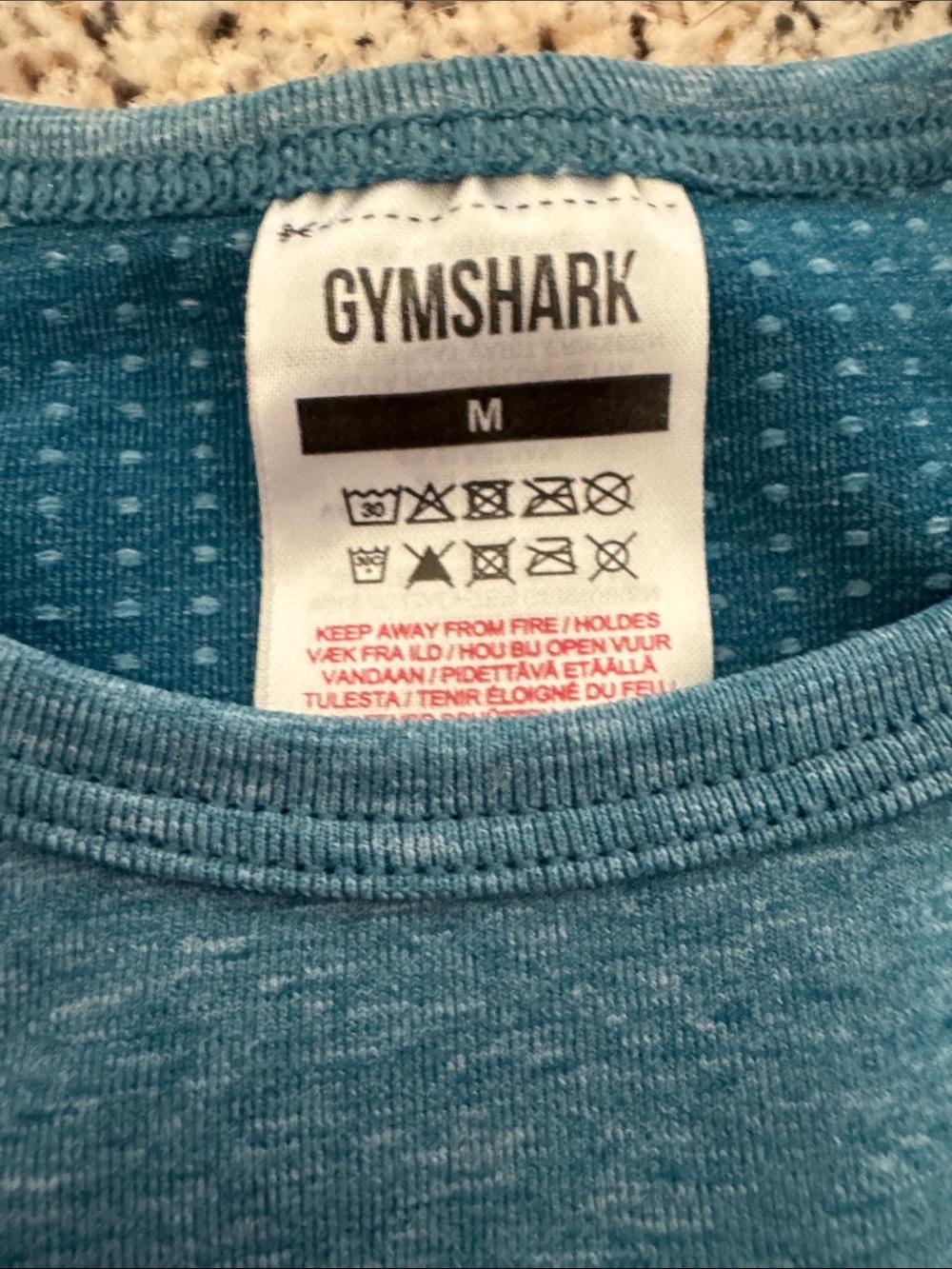 Gymshark Teal Long Sleeve Crop Top and Leggings Set - Picture 3 of 8